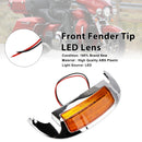 LED-Linse für die vordere Kotflügelspitze, passend für Electra Glide Ultra Limited Low 2014-2023