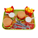 Hamburger Waffeln Pommes Trinken Spielen Essen Pretend Spielzeug Küche Set Kinder Spielzeug Set
