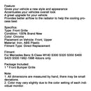 1992-1998 Mercedes Benz S-klass W140 Krom främre stötfångargaller