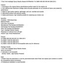 1 Paar Frontscheinwerfer-Waschdüsen 61678044541 für BMW M3 2005-2013