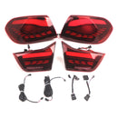 2014–2020 BMW F36 (Gran Coupé/Cabrio) L&R Red LED Baglys, baglysmodul 63217296100 63217296099