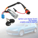 Ignition Lock Starter Switch with 2 Keys For Peugeot 206 Citroen Picasso