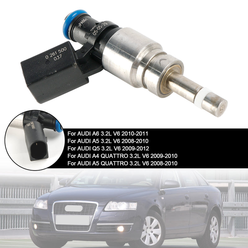 1 Uds inyector de combustible 06E906036F compatible con Audi Q5 A4 A5 A6 3.2L V6 2008-2011 0261500037