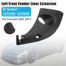 2005-2013 Chevy Corvette venstre forskjerm Trim Extension 15252926 10328100