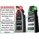 2010–2013 Chevrolet Fenster Master Switch Blende Spiegel &amp; Schloss Montage 22968506