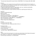 2003-2008 Honda JAZZ Getriebe-Magnetventil-Satz Steuerventil 27200-PWR-013