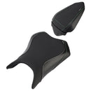 2024-2025 Für Kawasaki Ninja 500 Z500 Raider Soziuskissen-Set vorne &amp; hinten, Schwarz 1