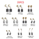 20Pcs Elektromotor Kohlebürsten 10 Größen Ersatz Reparatur Power Tool Teil