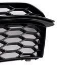 2013–2016 Audi A5 S-Line S5 2 bitar Front Fog Lights Black Cooler Grille