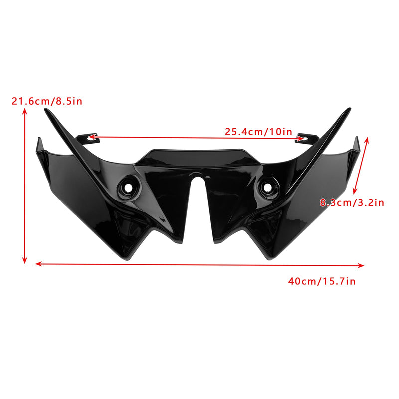 2021-2024 Kawasaki Z650 Etuvoiman spoilerin laajennus musta