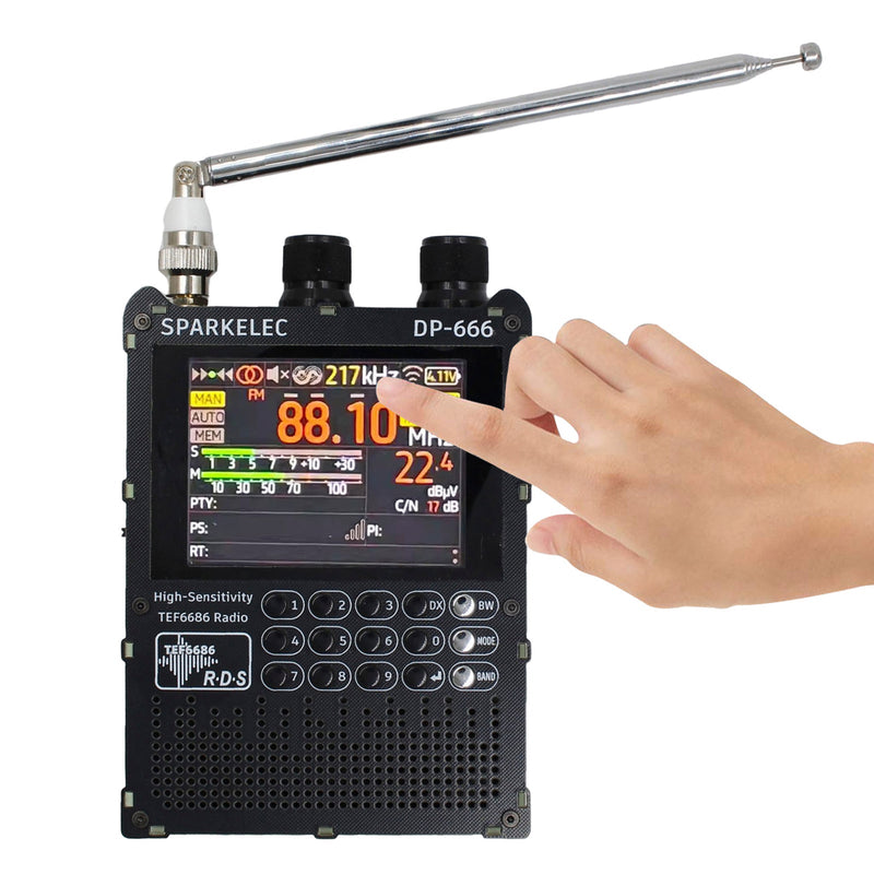 TEF6686 DSP-Radio DP666 Hochempfindliches Breitband-LW-MW-SW-0IRT-Kurzwellenradio