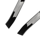 2008–2013 VW Golf MK6 GTI schwarz glänzend Paar Heckscheibe Seitenflügel Spoiler