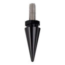 3 schwarze Windschutzscheibenbolzen mit Dornen für Electra Glide, Tri Glide und Street Glide (Baujahre 2014–2025)