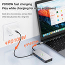 9 in 1 TYP-C auf RJ45 (Gigabit) + USB 3.0 * 3 + HDMI + USB-CS-Daten + PD100W + SD/TF iPad Pro