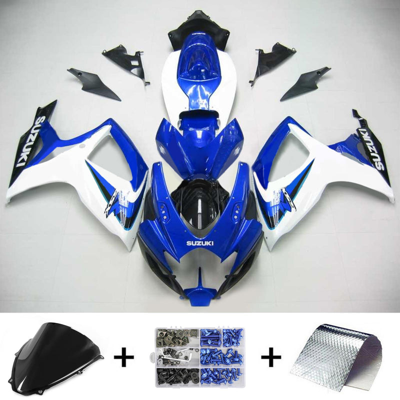 2006-2007 K6 Suzuki GSXR 600/750 injeksjonskinnesett karosseri plast