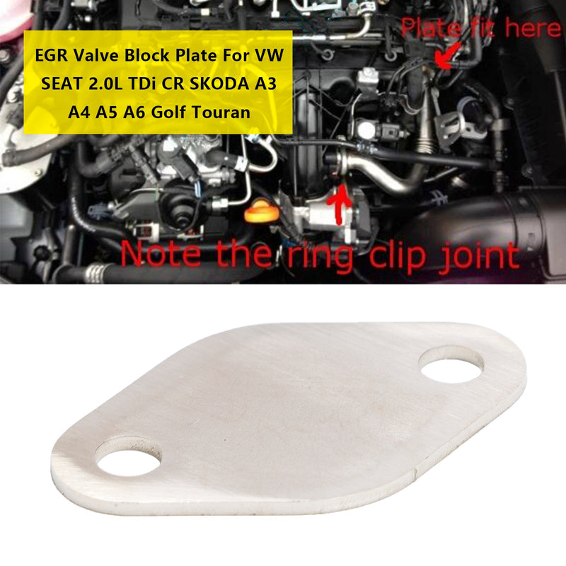 Deska bloku EGR ventilu pro VW SEAT 2.0L TDI CR ŠKODA A3 A4 A5 A6 Golf Touran