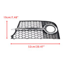 2011–2014 Audi TT MK2 S-Line TTS-kromin etukerroksen sauvan sumuvalot jäähdytin säleikkö