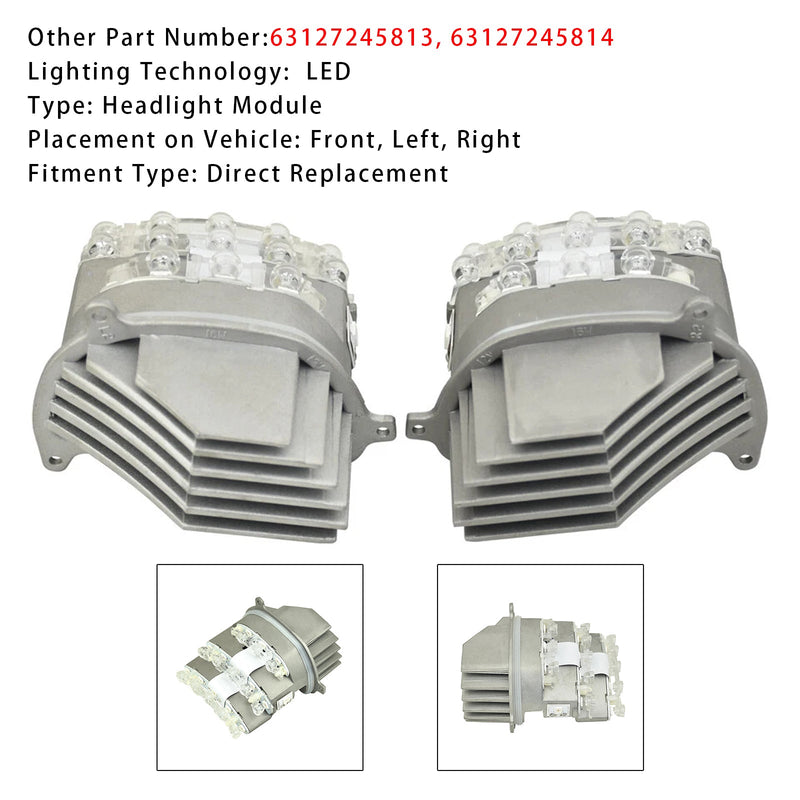07.2007 - 12.2011 BMW 3 Series E90 LCI 2x Turn Signal Headlight Control Unit Module 63127245813 14