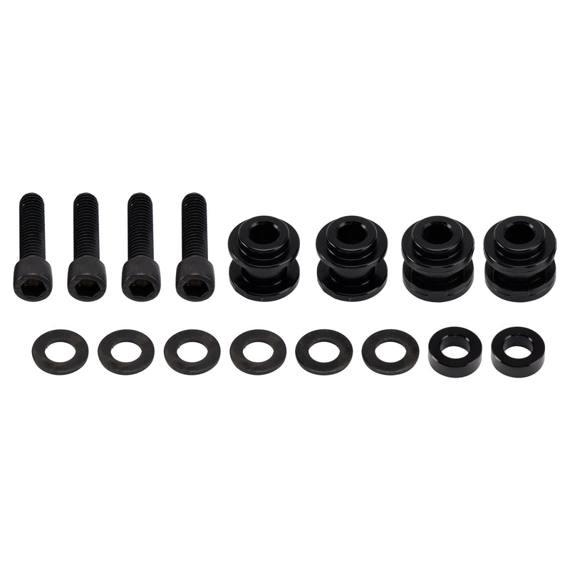 2022–2025 Softail Low Rider ST FXLR ST Schwarzer Gepäckträger für die Kofferraummontage mit zwei Aufsätzen