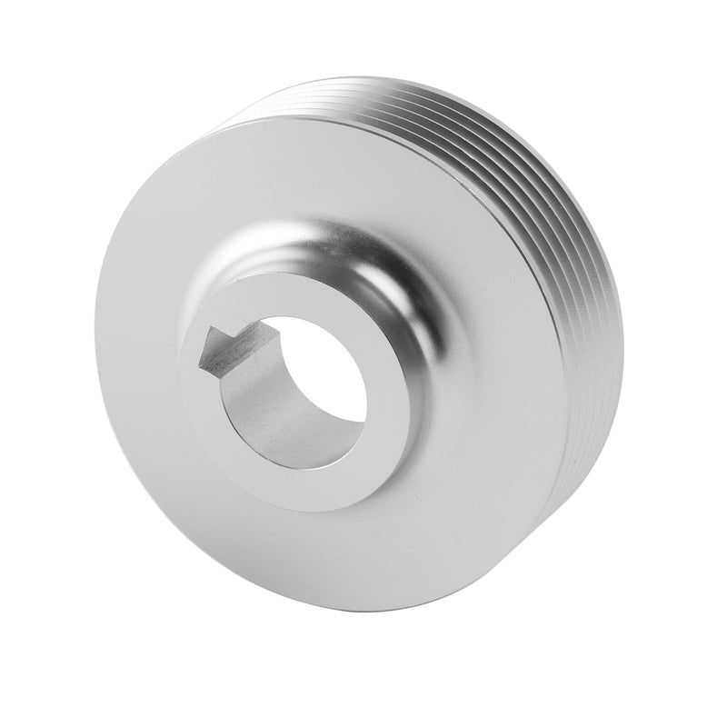 22-560/580 Riemenscheibe mit Schlüssel. Der Außendurchmesser beträgt 56 mm und die Bohrung 17 mm.