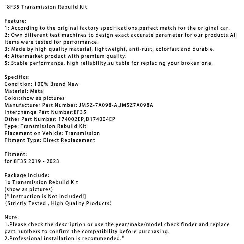 8F35 Getriebe-Reparatursatz