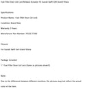 Suzuki Swift SX4 Grand Vitaras aktuator til oplåsning af tankdørens dæksel