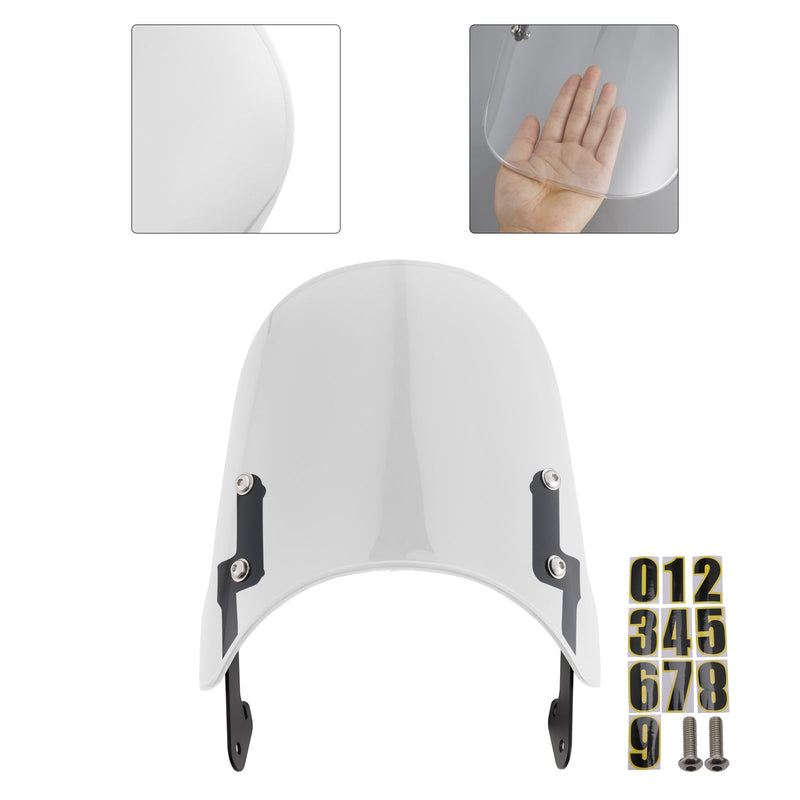 Windschutzscheibe Windschutz fit für YAMAHA XSR 155 2020-2023 XSR 125 2024-2025