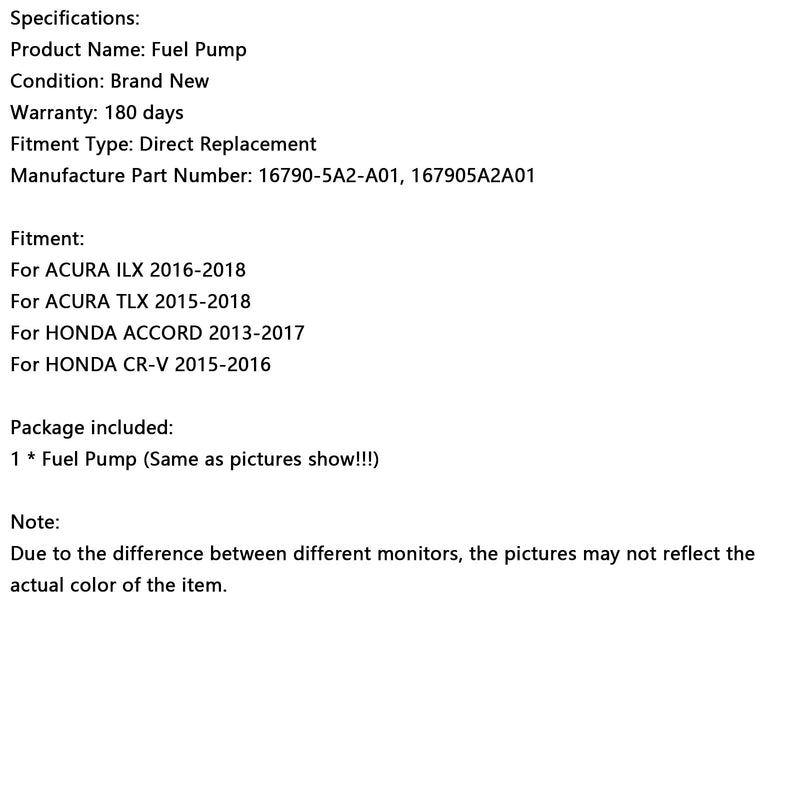 Hochdruck-Kraftstoffpumpe 16790-5A2-A01 Passend für Honda Accord 2013-14 Passend für Acura 2015-2016