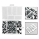 158 deler - kledningsskrue i titan aluminium M5/M6 skruesett