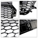 Glans sort front bikakestøtfangergrill for Audi A1 S1 2010-2014