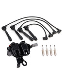 2004-2007 Für Kia Spectra L4 2.0L 1 Zündspule + 4 Zündkerzen + Zündkabel-Set IC539 UF-419