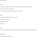 19" framskärmsdistanser för Touring Electra Street Glide Road 1997-2022