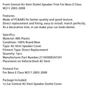 2003–2008 Benz E-Klasse W211 Front Central Air Vent Outlet Lautsprecher Trim