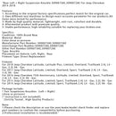 2014 Jeep Cherokee Latitude, Limited Sport TrailHawk 2,4 L L4 - Bensin 3,2 L V6 - Bensin på den bakre vänster och höger axeln 5090073ae