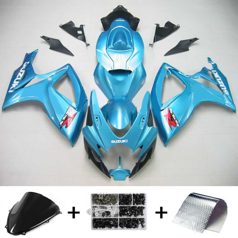 2006-2007 K6 Suzuki GSXR 600/750 insprutningsskyddssats kropp plast