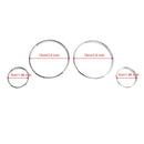 1994-2001 BMW E38 Série 7 Silver Dashboard Trim Rings Velocímetro Cluster 500-125