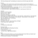 2003–2005 Honda Accord CM5 4D Sedan 4 Stück Tür Fenster Gürtel Trim Molding