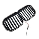 Frontstoßstangengrill mit LED-Beleuchtung, schwarz, einzeilig, passend für BMW X7 G07 (2023–2026)