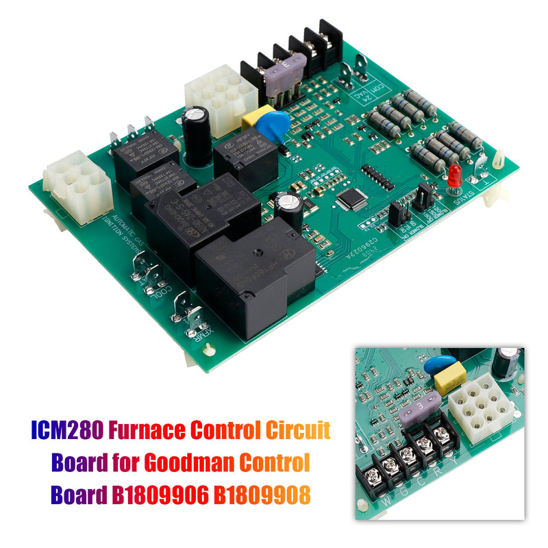 ICM280 -uuninohjauslauta Goodman Control Boardille B1809906 B1809908