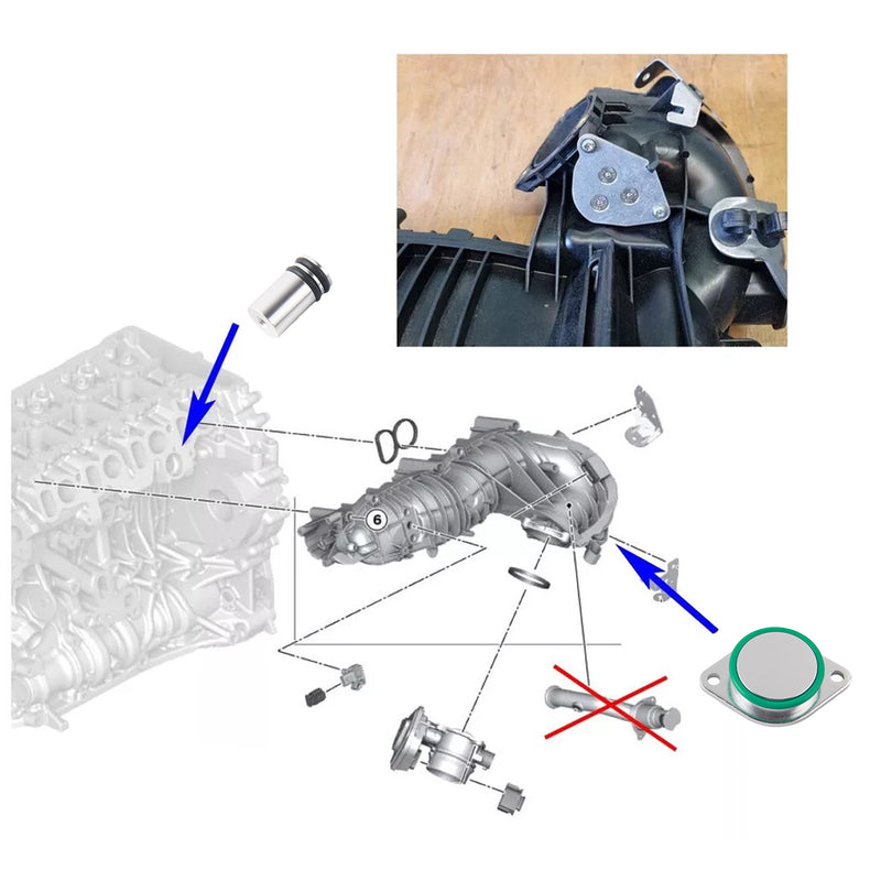 Reparatursatz für EGR-Kühlerdichtung, Austauschsatz für BMW N47 N47S 2.0 D E81 87 88 82 90 E84