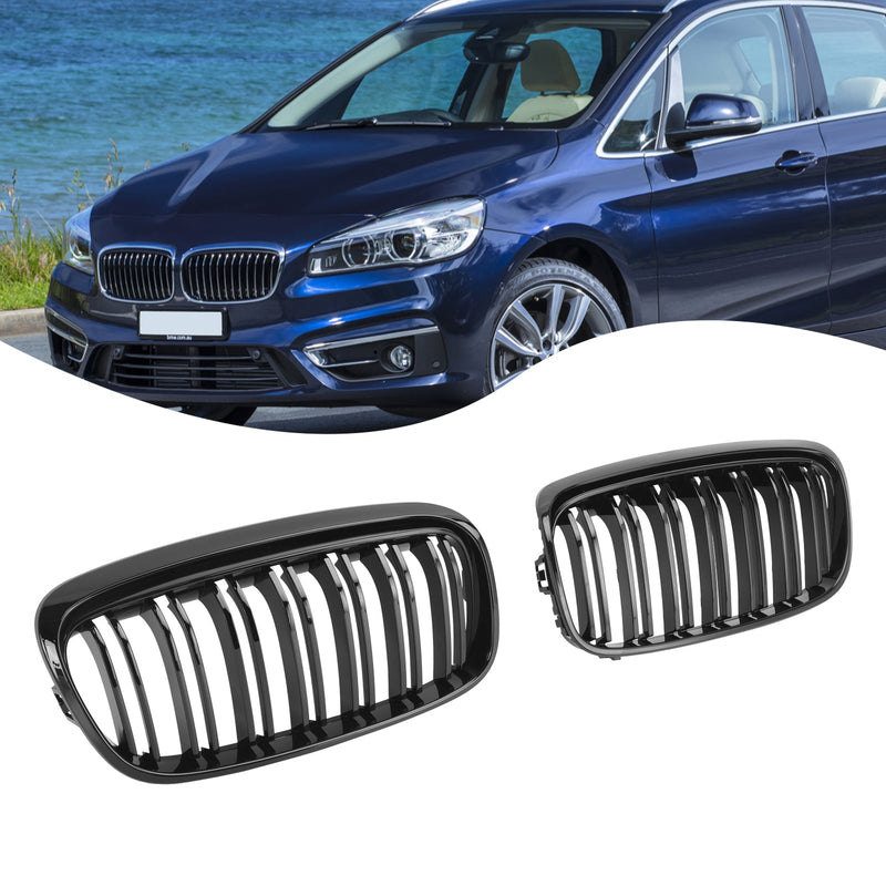 2015-2018 BMW 2-serie Gran Tourer F45 F46 frontgitter blank svart