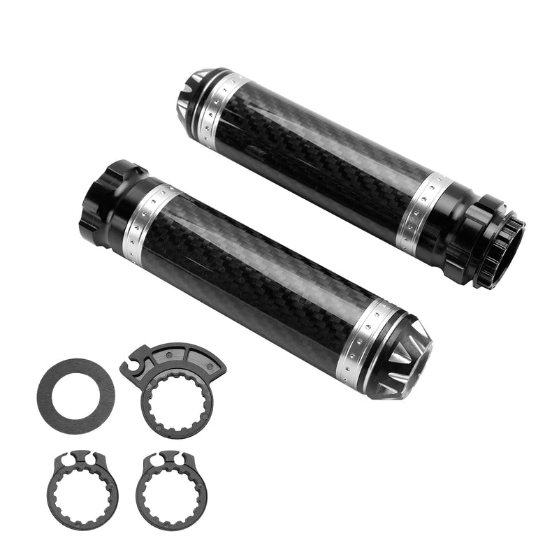 7/8 ""/22Mm Motorrad Lenker Handgriffe Carbon Universal Grün Für Motorrad Silber