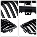 Grade de radiador preta brilhante, grade de barra dupla de rim para BMW Série 2 F45 F46 2015-18