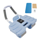 Automatisches Rebound Ab-Rad mit Ellenbogen-Unterstützung und 4-Rad-Stabilität – Enthält Timer Perfekt Core Trainer für Männer & Frauen Tragbare Home Gym Ausrüstung Blau