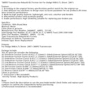 2007+ Dodge RAM 6.7L Diesel 68RFE Getriebe-Reparatursatz Reibscheibensatz