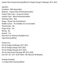 2015–2020 Jeep Grand Cherokee SRT Carbonfaser-Heizlenkrad