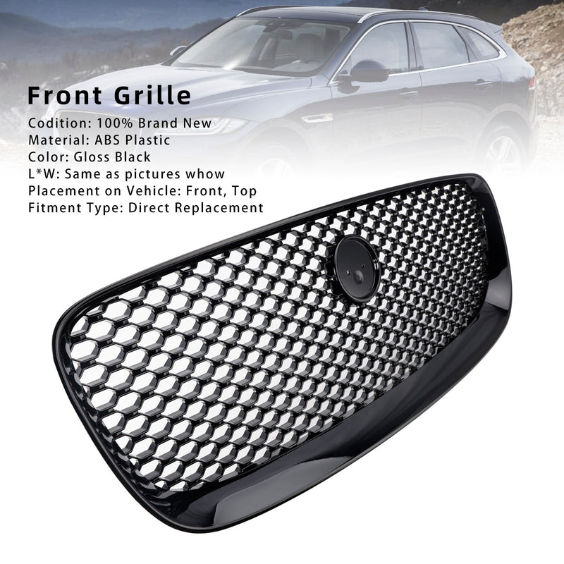 2016–2020 Jaguar F-PACE X761, glänzend schwarzer Frontstoßstangengrill