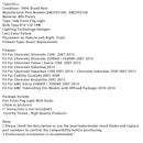 Dvojice mlhových světel s lampami pro Chevy Tahoe Sierra 2007–2015 Žlutá čočka