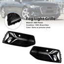 2019-2023 Audi A6 C8 2PCS Front Bumper Fog Light Cover Grille Grill 4K0807647