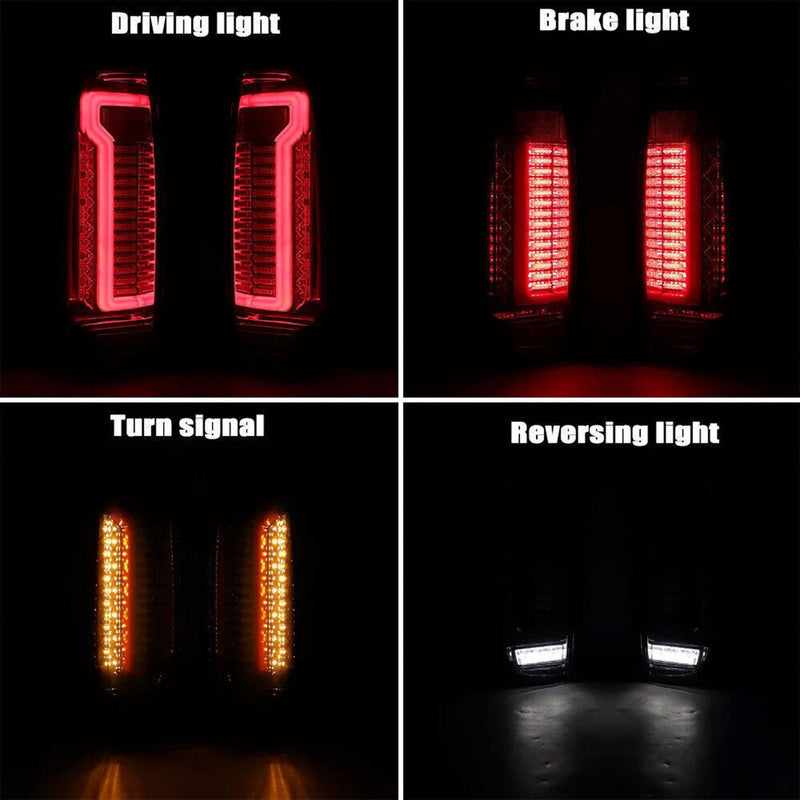 2005–2012 Nissan Navara D40 Frontier Bagerste LED baglys Lampepar Røg